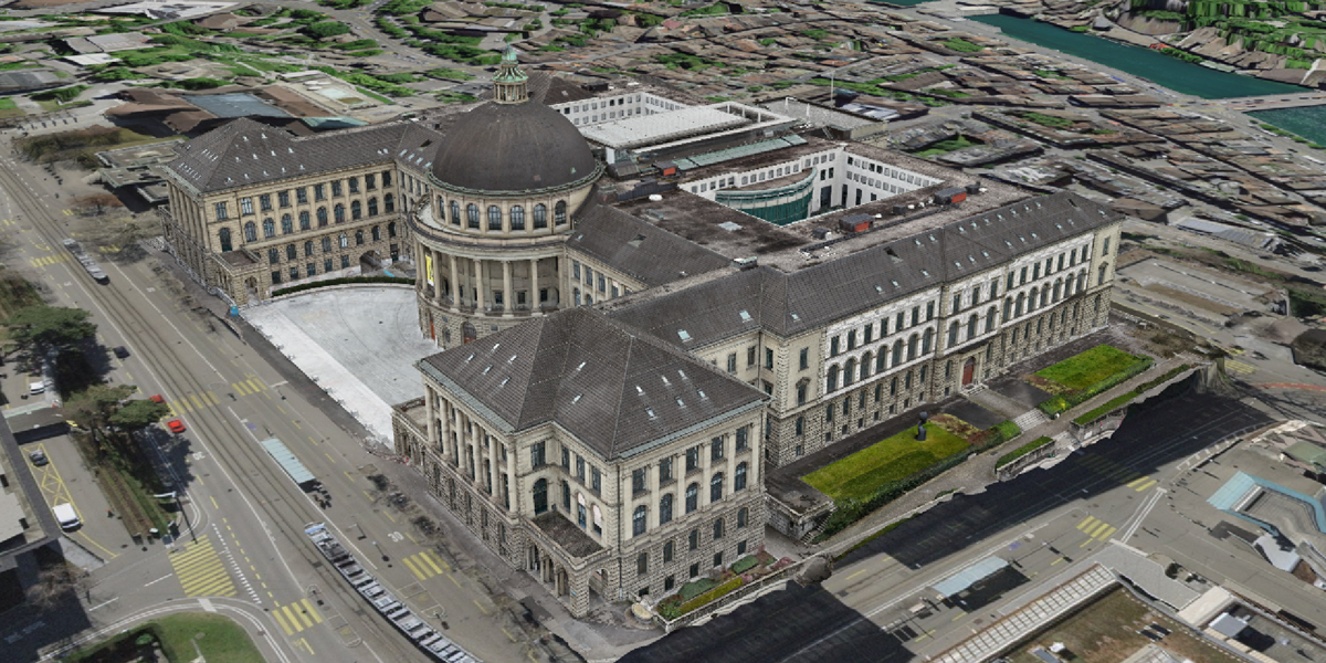 Digitales 3D-Modell zeigt die ETH Zürich
